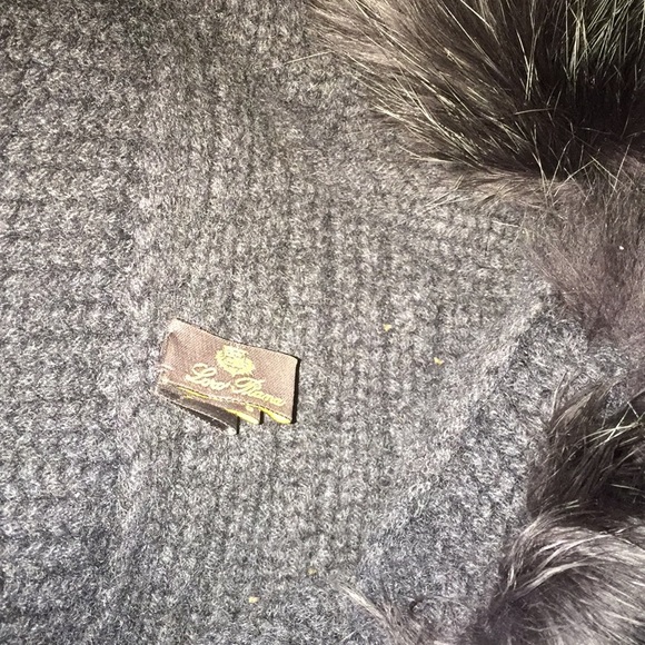 Loro Piana Cashmere Rimmed Shawl hoodie
